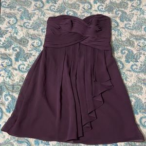 Plum colored bridesmaids dress